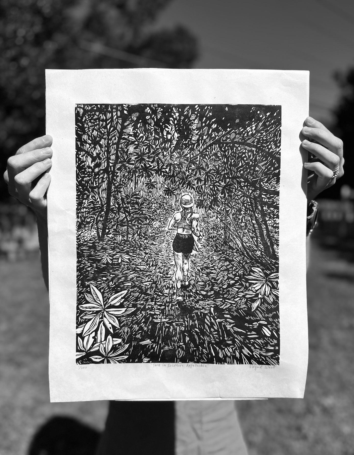 "Tara in Southern Appalachia" Block Print