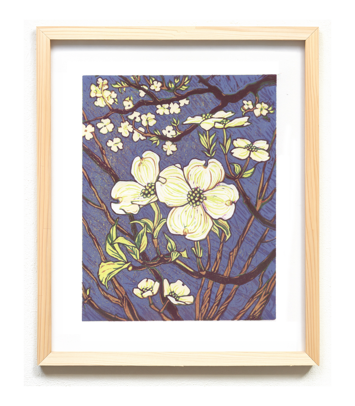 "Evening Dogwood" Reduction Print