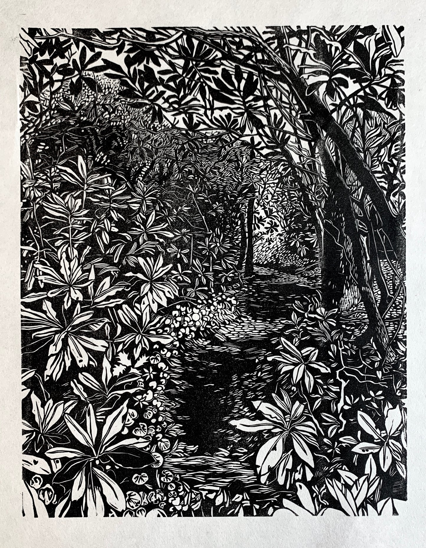 Bartram Day Linoleum Block Print