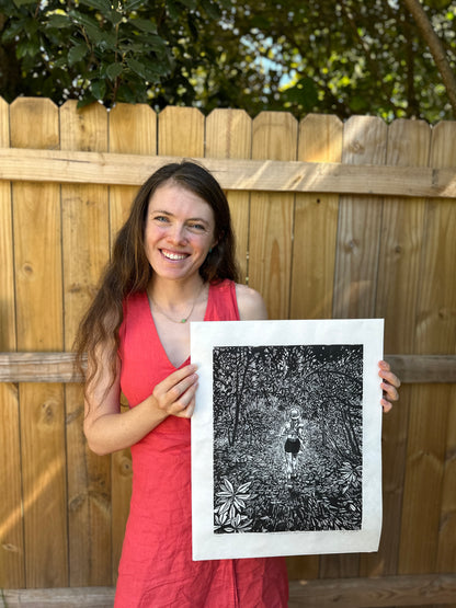 "Tara in Southern Appalachia" Block Print