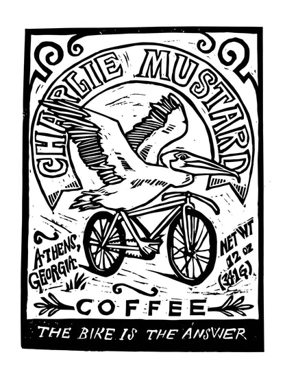 Charlie Mustard Coffee Print