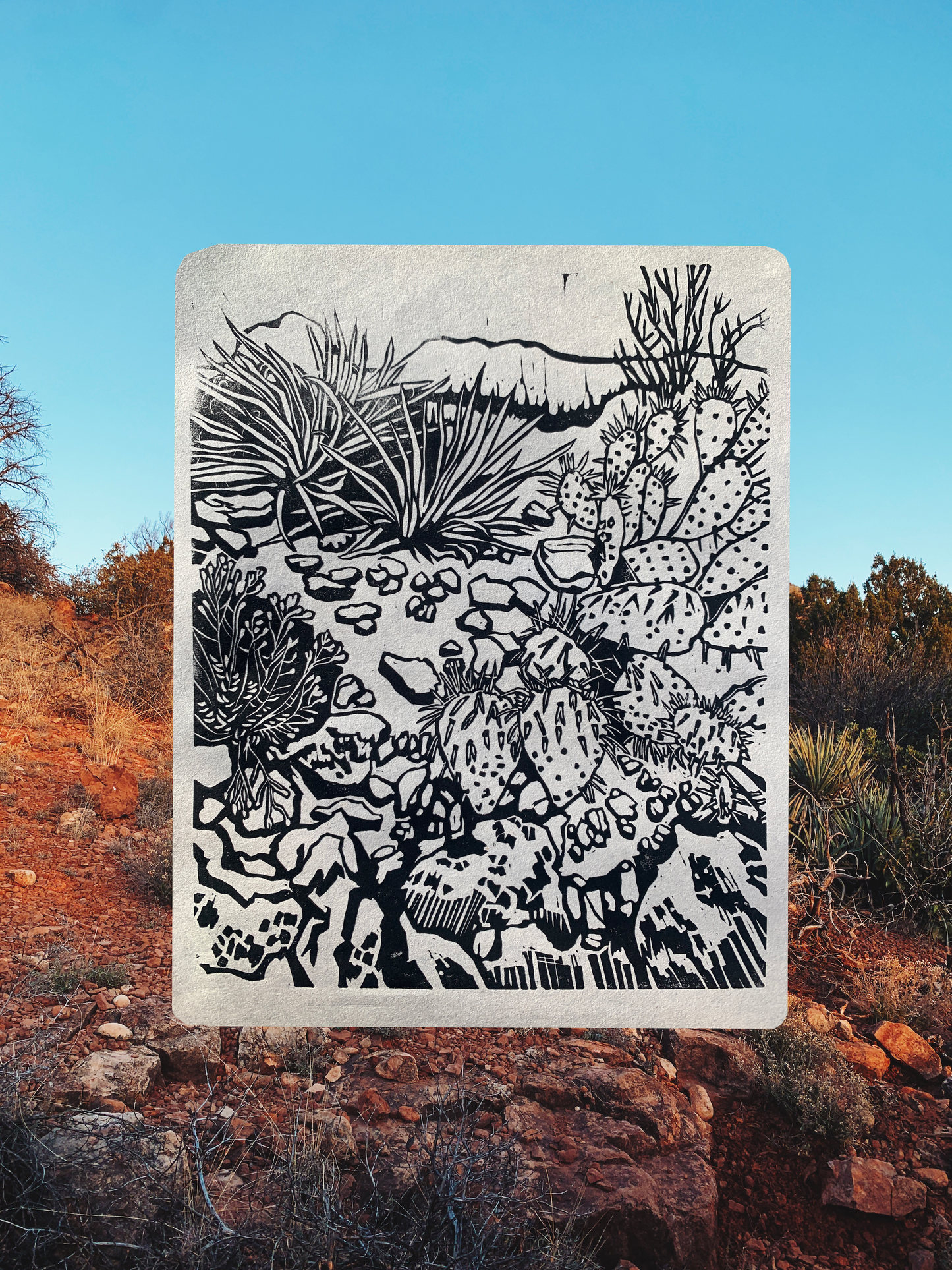 Sedona Block Print