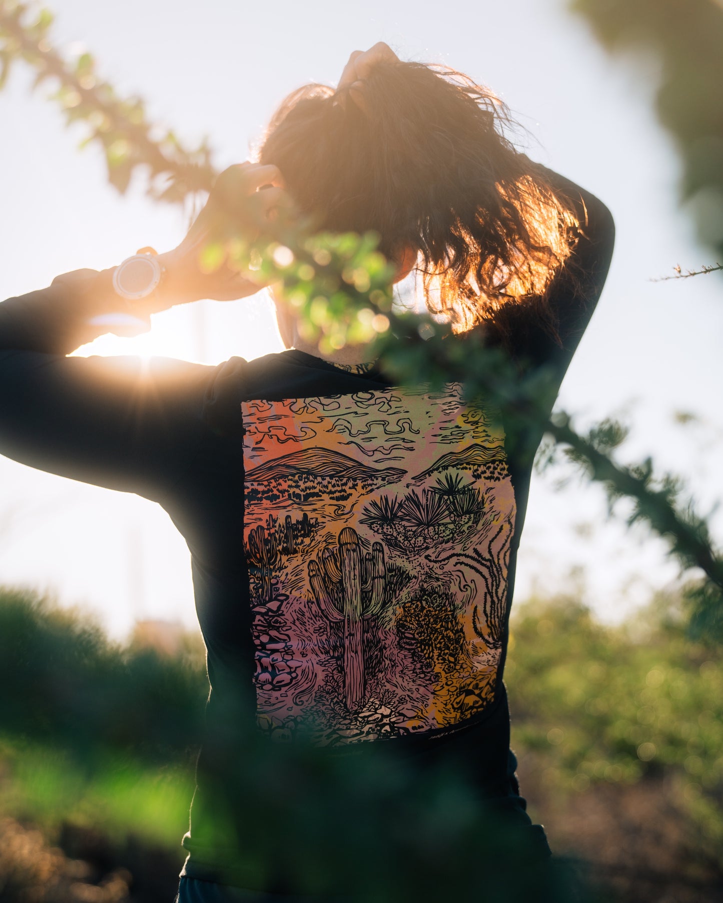 "Desert Dreaming" Block Print - Collab with Janji & Aravaipa Running